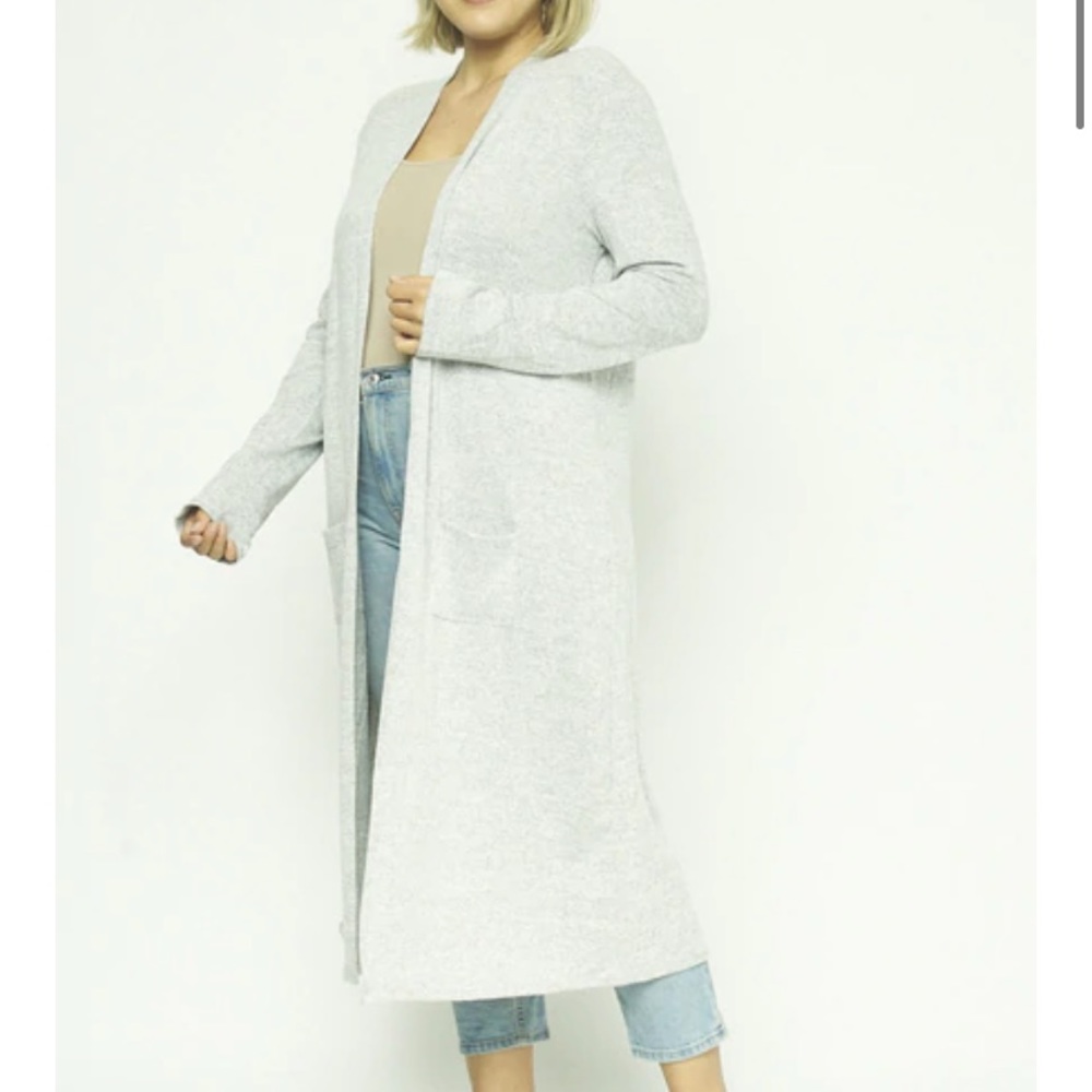 ❤️LAST XL NEW SOFT Gray Duster Cardigan - Picture 4 of 10